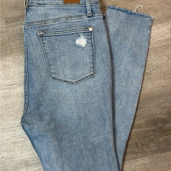 Judy Blue 13 31 Skinny jeans distressed academia goth womens stretch Moto Grunge - Picture 4 of 8